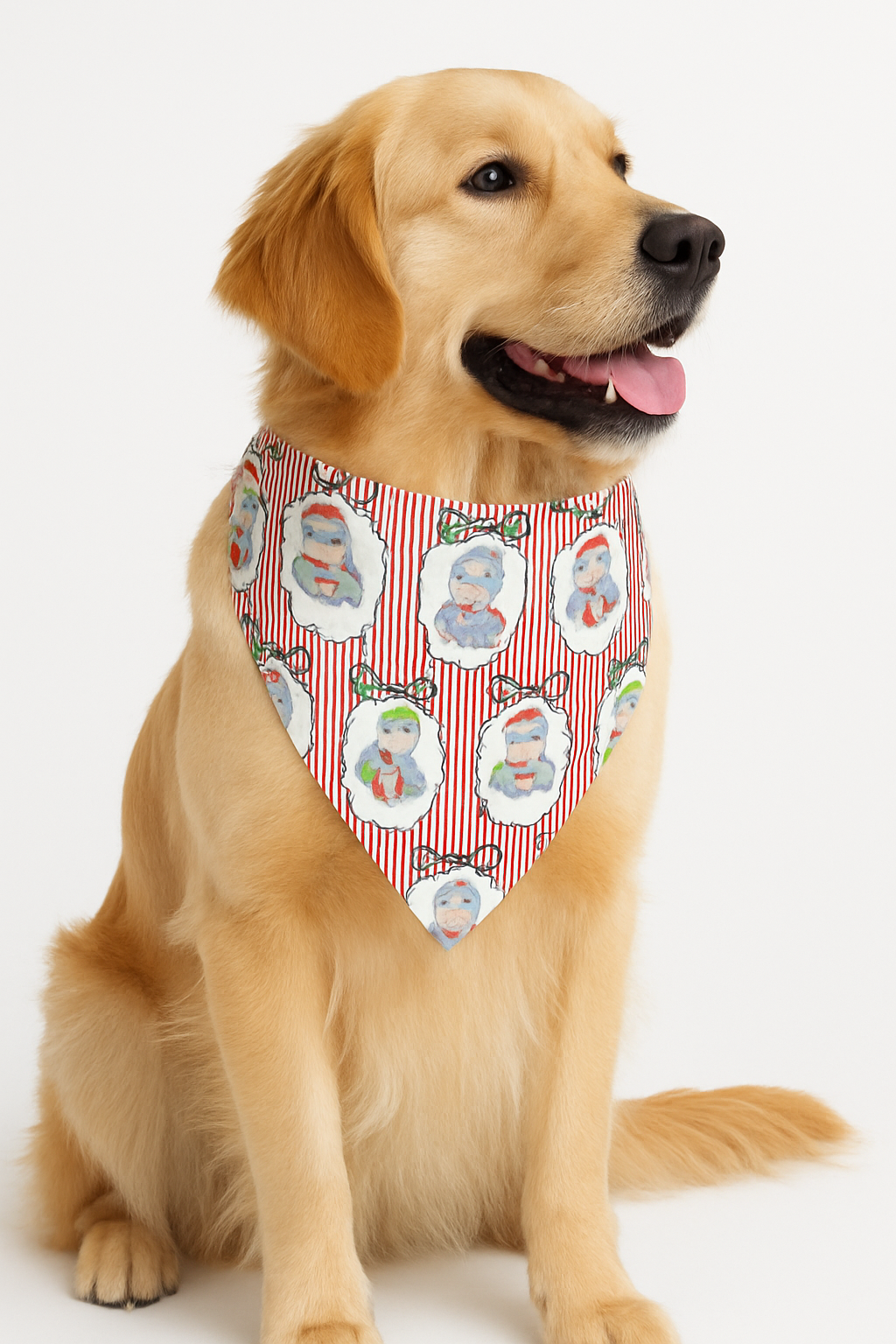Hippo For Christmas Pet Bandana