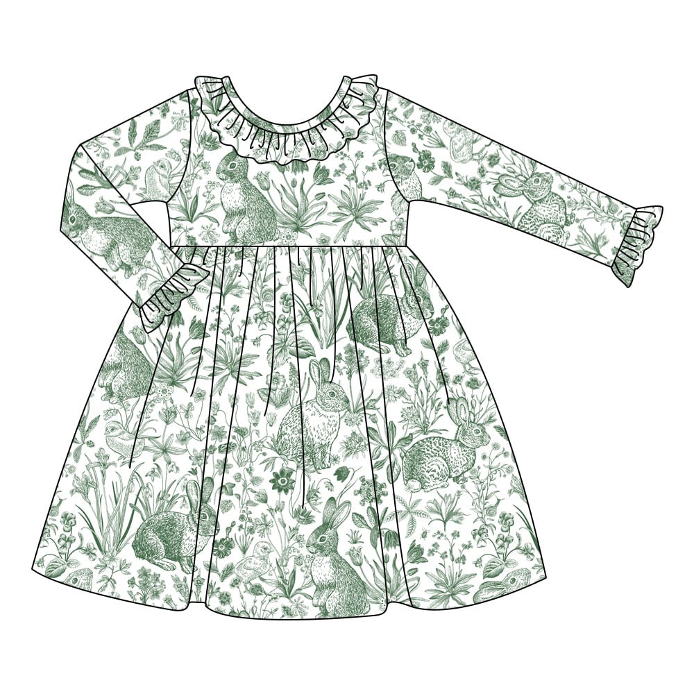 Spring Toile Bamboo Gown