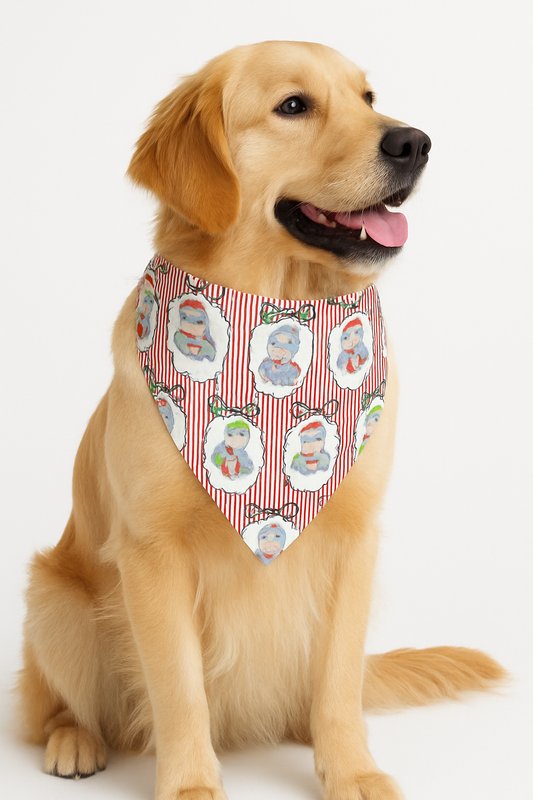 Hippo For Christmas Pet Bandana
