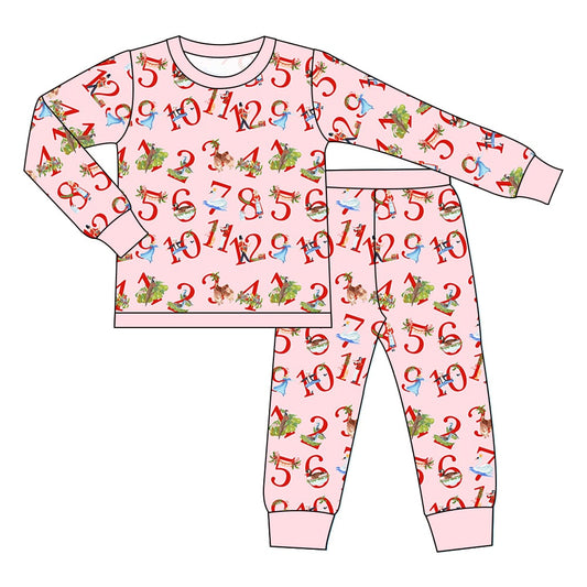 Pink Twelve Days Two-Piece Pajama Set