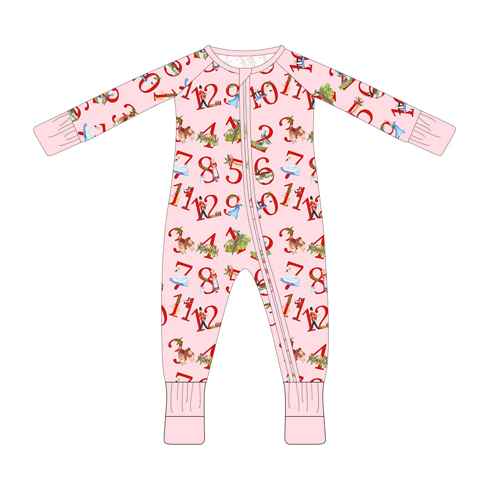 Pink 12 Days Romper Zippy