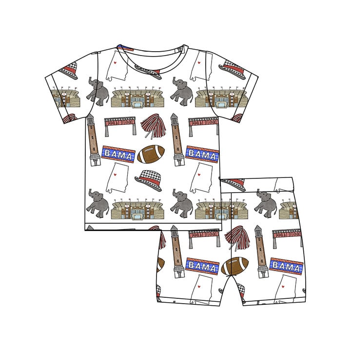 The Nick Two-Piece Pajama Short Set