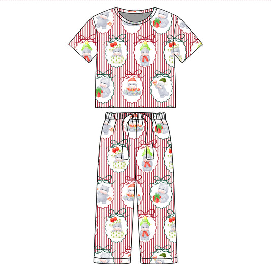 Hippo For Christmas Womens' Lounge Set